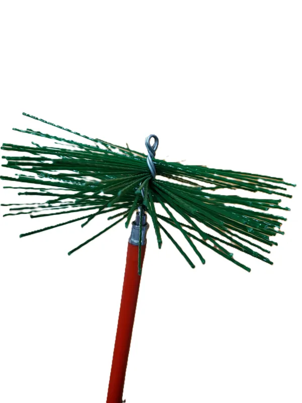 IWKBP000 Kézi műanyag kémény tisztító kefe 125,150,180,200,250mm M12 külső menettel.